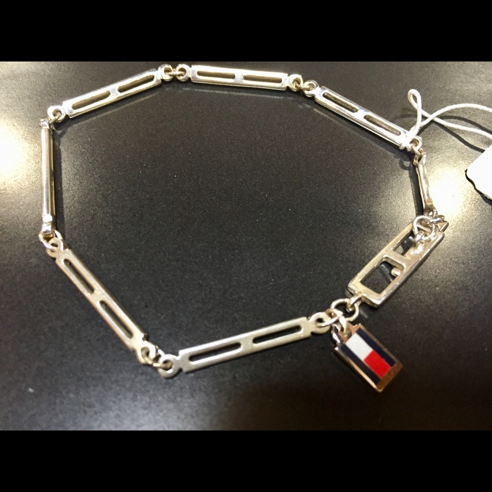 Tommy Hilfiger Sterling Silver "H" Bracelet